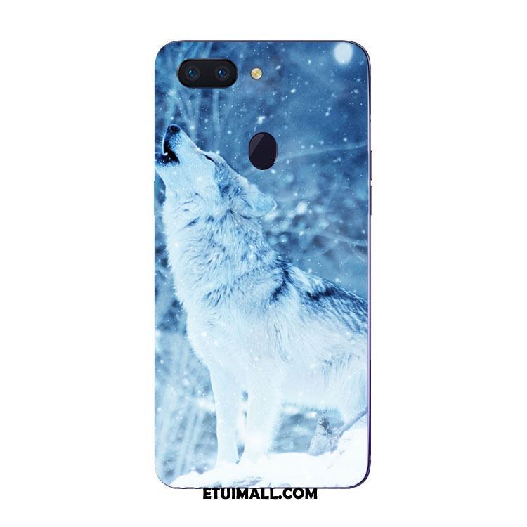 Etui Oppo R15 Pro Wilk Ciemno Niebieski Miękki Silikonowe Tendencja Obudowa Sklep