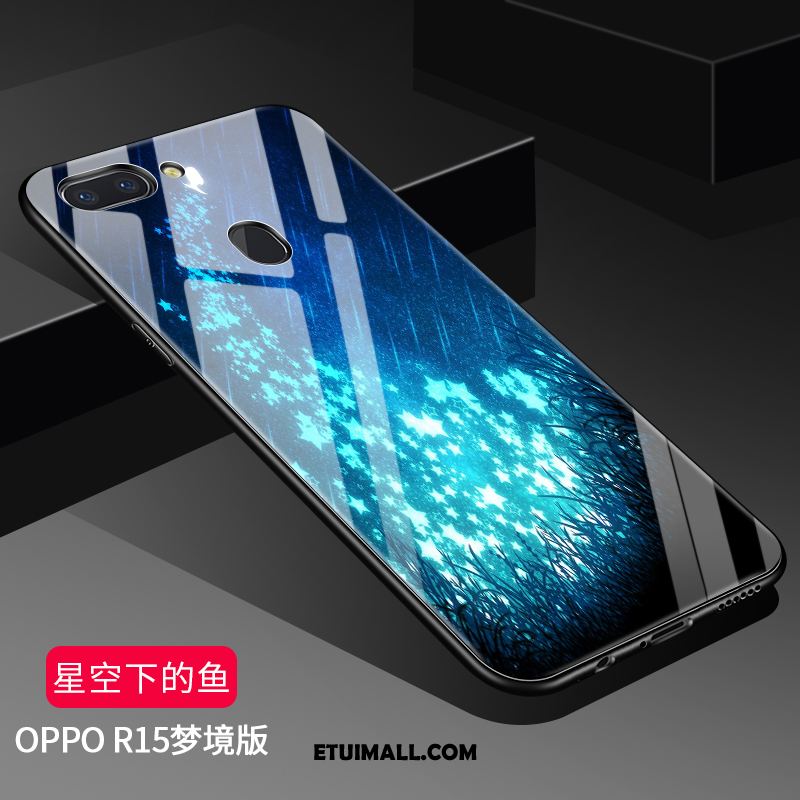 Etui Oppo R15 Silikonowe Ochraniacz Miękki Ciemno Niebieski Anti-fall Pokrowce Sprzedam