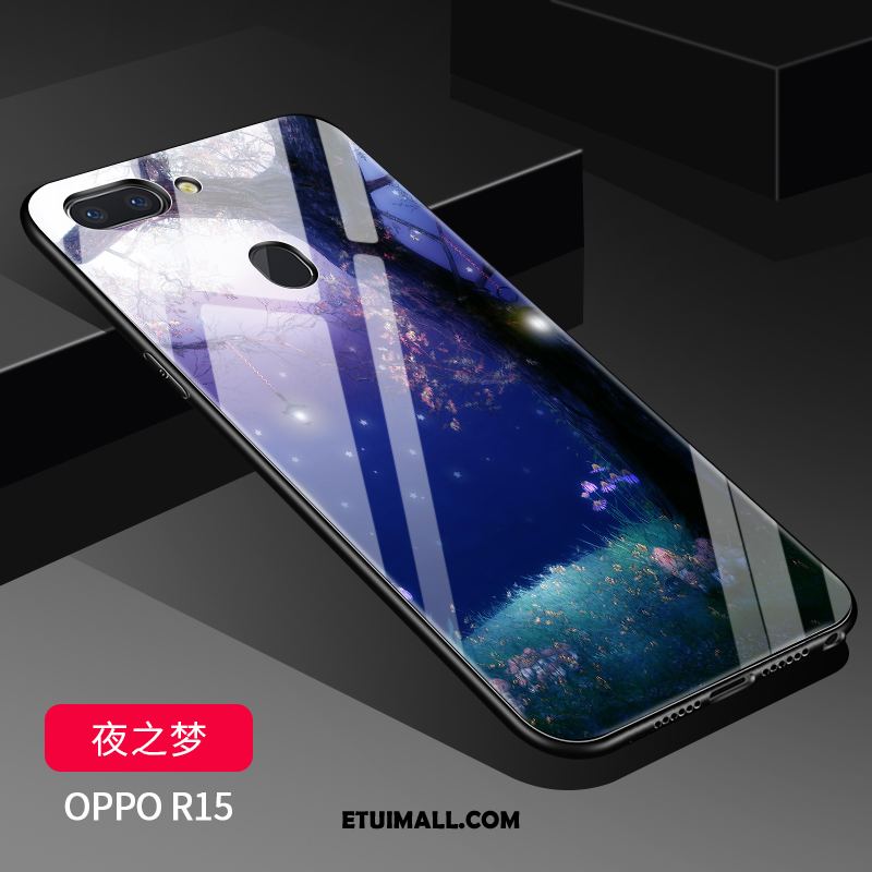 Etui Oppo R15 Silikonowe Ochraniacz Miękki Ciemno Niebieski Anti-fall Pokrowce Sprzedam