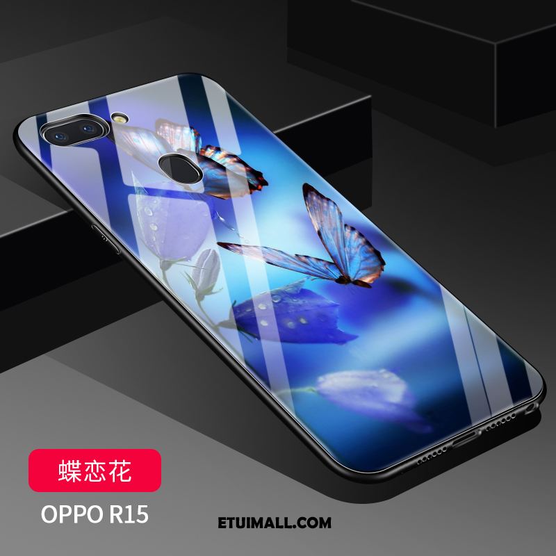 Etui Oppo R15 Silikonowe Ochraniacz Miękki Ciemno Niebieski Anti-fall Pokrowce Sprzedam