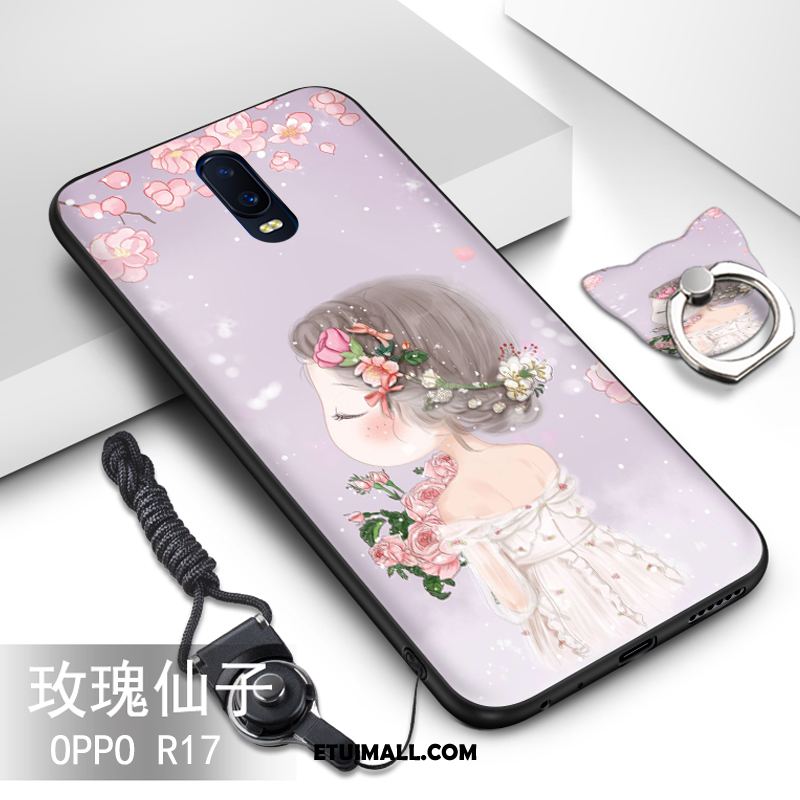 Etui Oppo R17 Czerwony Netto Anti-fall Ochraniacz Wiszące Ozdoby Tendencja Futerał Online