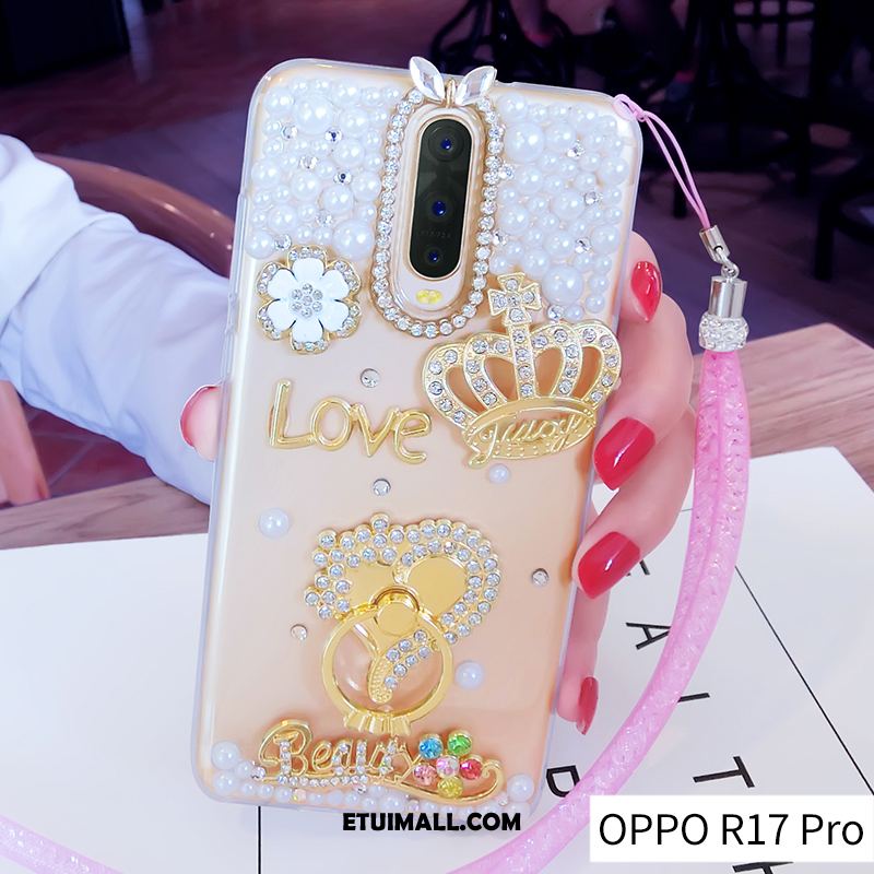 Etui Oppo R17 Pro Anti-fall Ring Osobowość Złoto Miękki Obudowa Kup