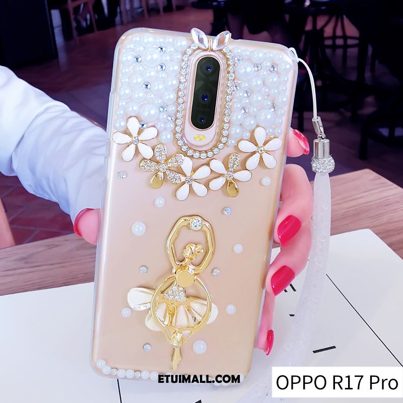 Etui Oppo R17 Pro Anti-fall Ring Osobowość Złoto Miękki Obudowa Kup