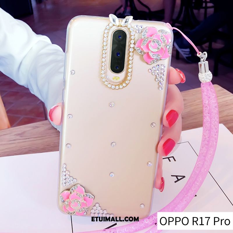 Etui Oppo R17 Pro Anti-fall Ring Osobowość Złoto Miękki Obudowa Kup