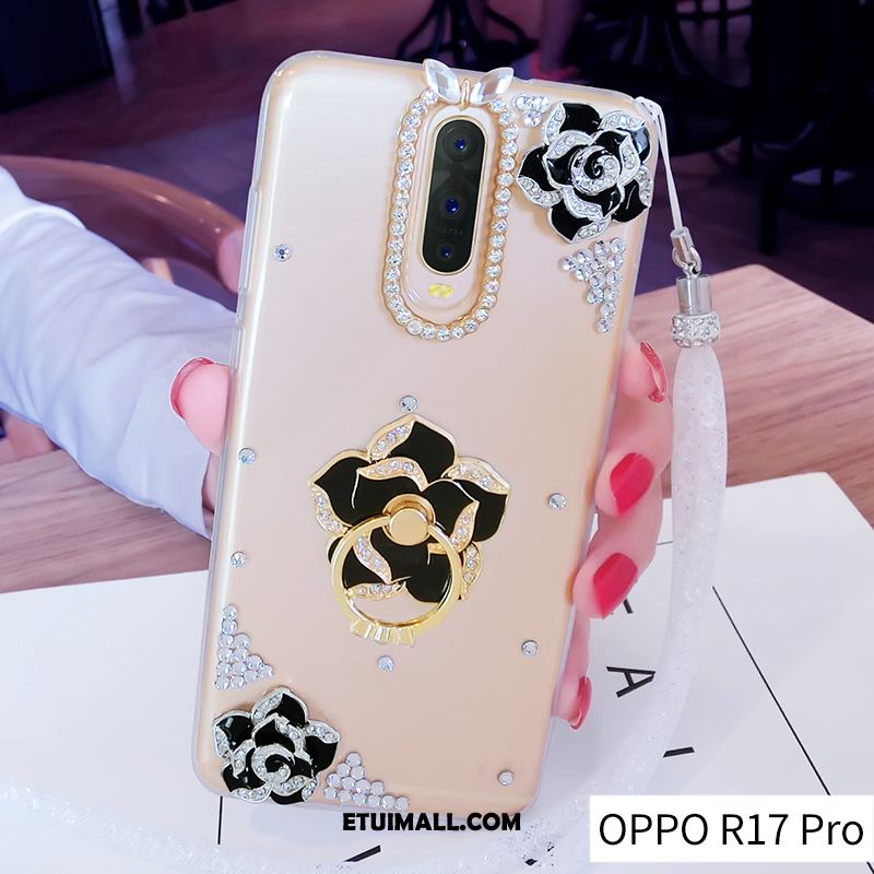 Etui Oppo R17 Pro Anti-fall Ring Osobowość Złoto Miękki Obudowa Kup