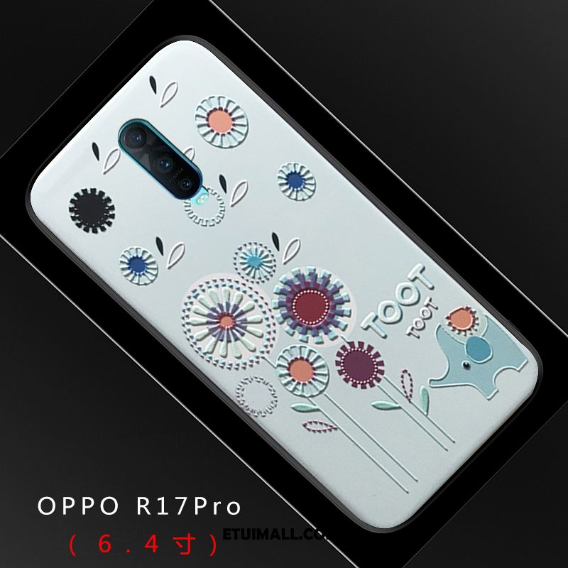 Etui Oppo R17 Pro Relief Piękny Kreskówka Niebieski Trójwymiarowy Pokrowce Online