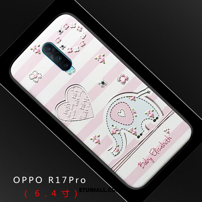 Etui Oppo R17 Pro Relief Piękny Kreskówka Niebieski Trójwymiarowy Pokrowce Online