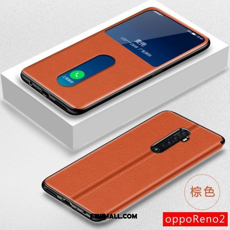 Etui Oppo Reno 2 All Inclusive Czarny Ochraniacz Telefon Komórkowy Skórzany Futerał Futerał Kupię