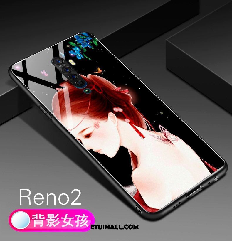 Etui Oppo Reno 2 Anti-fall Szkło Hartowane Silikonowe Telefon Komórkowy Miękki Futerał Tanie