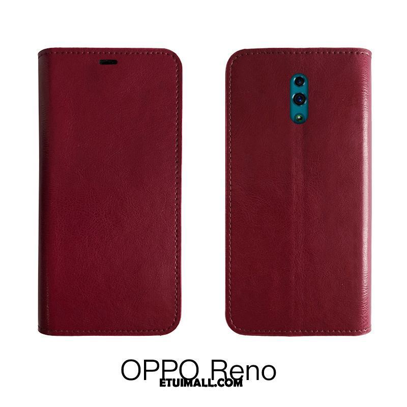 Etui Oppo Reno 2 Filmy Skórzany Futerał Bydło All Inclusive Prawdziwa Skóra Pokrowce Kup