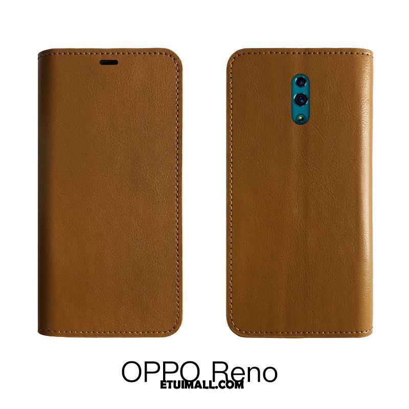 Etui Oppo Reno 2 Filmy Skórzany Futerał Bydło All Inclusive Prawdziwa Skóra Pokrowce Kup