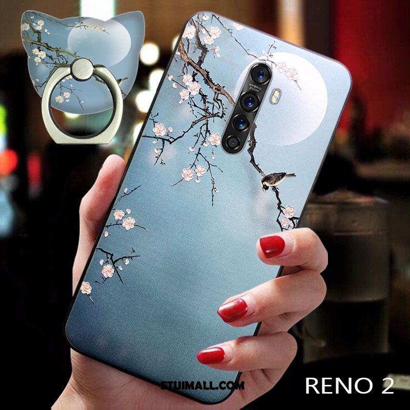 Etui Oppo Reno 2 Nubuku Chiński Styl Modna Marka Tendencja Miesiąc Futerał Tanie