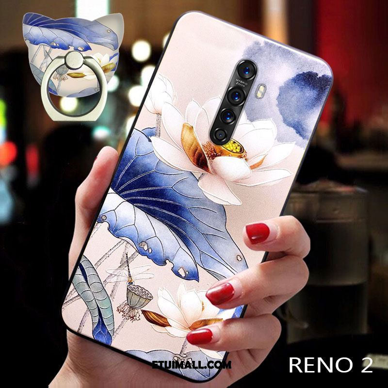 Etui Oppo Reno 2 Nubuku Chiński Styl Modna Marka Tendencja Miesiąc Futerał Tanie