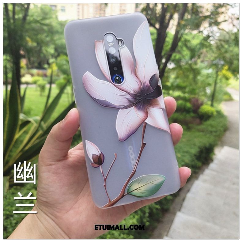 Etui Oppo Reno 2 Wiszące Ozdoby Modna Marka Przezroczysty Nubuku Miękki Pokrowce Sklep