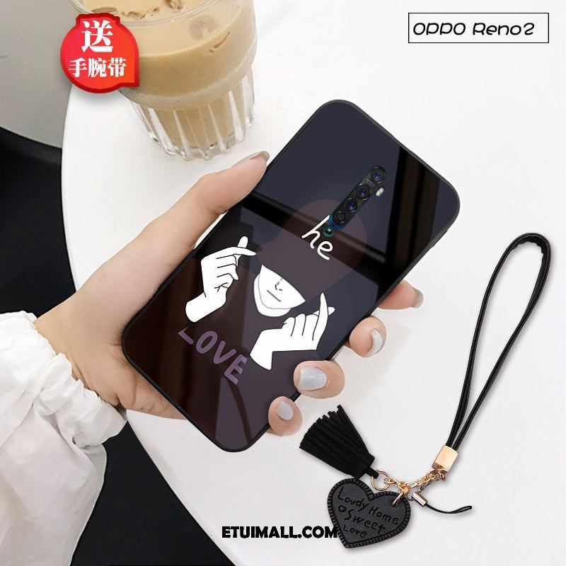 Etui Oppo Reno 2 Z Osobowość Wiszące Ozdoby Szkło Kreatywne Zakochani Futerał Oferta