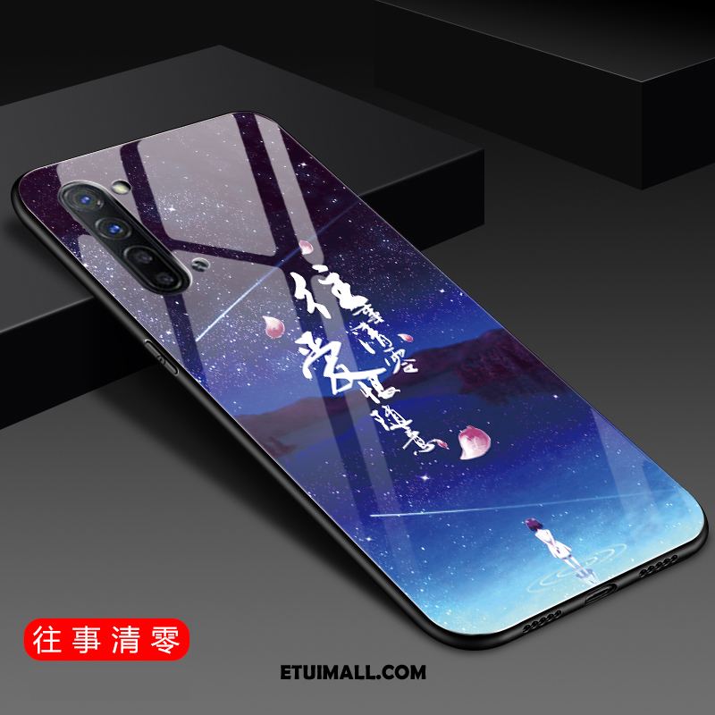 Etui Oppo Reno 3 Anti-fall Telefon Komórkowy Lustro Czerwony Netto Ochraniacz Obudowa Sklep