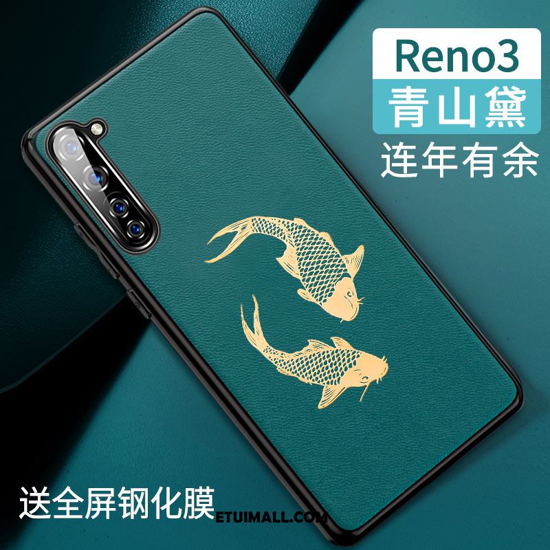 Etui Oppo Reno 3 Chiński Styl All Inclusive Silikonowe Osobowość Tendencja Pokrowce Tanie