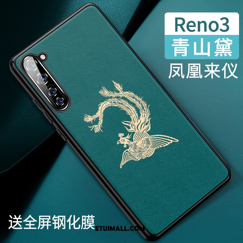 Etui Oppo Reno 3 Chiński Styl All Inclusive Silikonowe Osobowość Tendencja Pokrowce Tanie