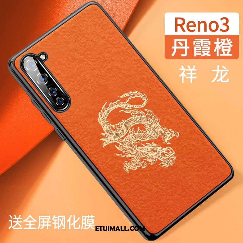 Etui Oppo Reno 3 Chiński Styl All Inclusive Silikonowe Osobowość Tendencja Pokrowce Tanie