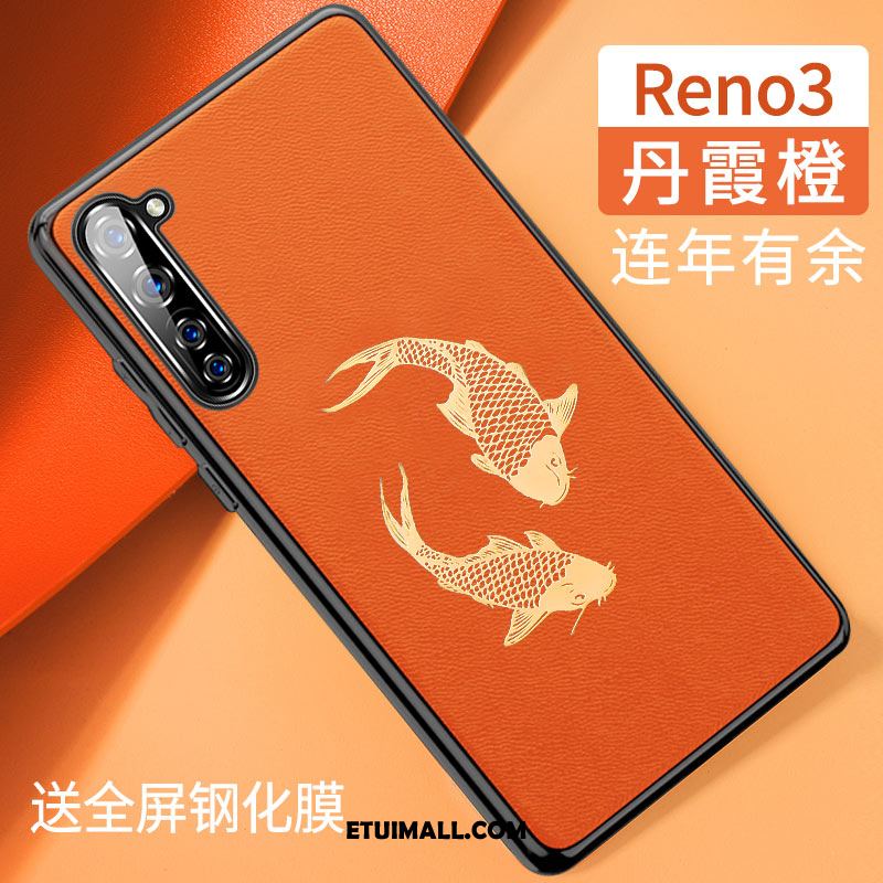 Etui Oppo Reno 3 Chiński Styl All Inclusive Silikonowe Osobowość Tendencja Pokrowce Tanie