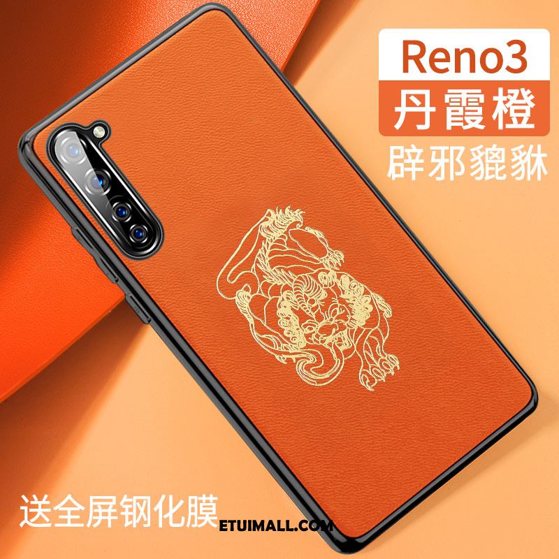 Etui Oppo Reno 3 Chiński Styl All Inclusive Silikonowe Osobowość Tendencja Pokrowce Tanie