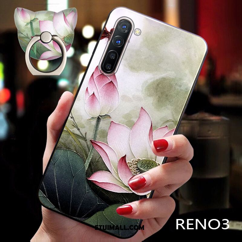 Etui Oppo Reno 3 Osobowość Chiński Styl Kreatywne Cienkie Silikonowe Obudowa Kup