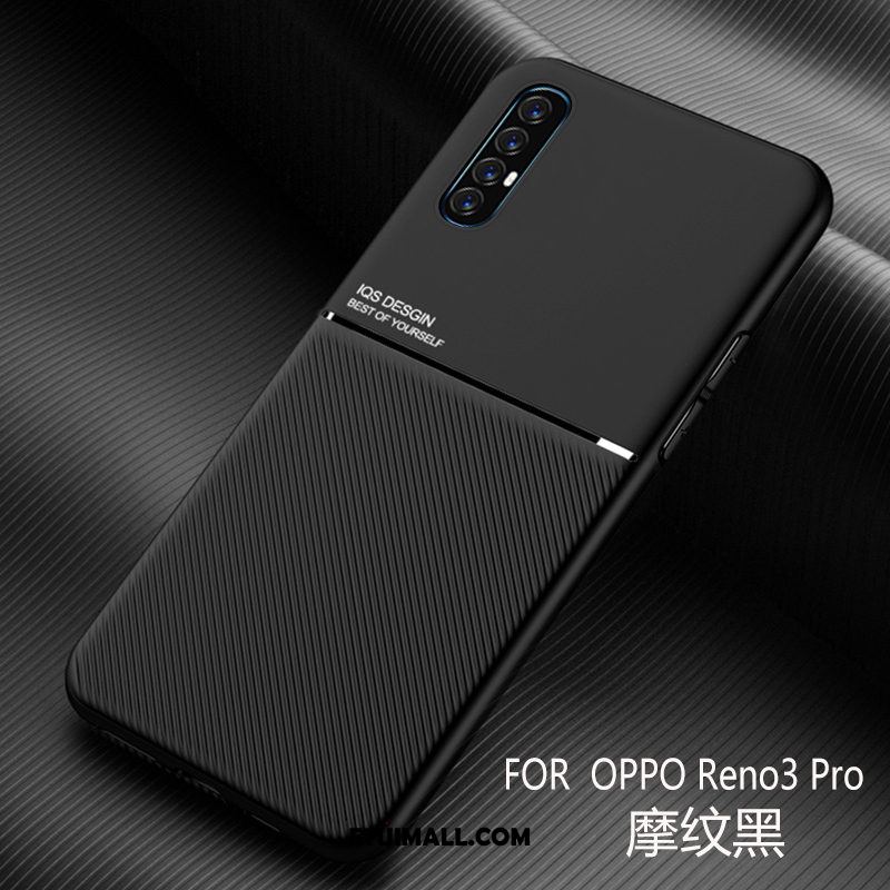 Etui Oppo Reno 3 Pro Akcesoria Proste Nubuku Anti-fall Zielony Obudowa Sklep