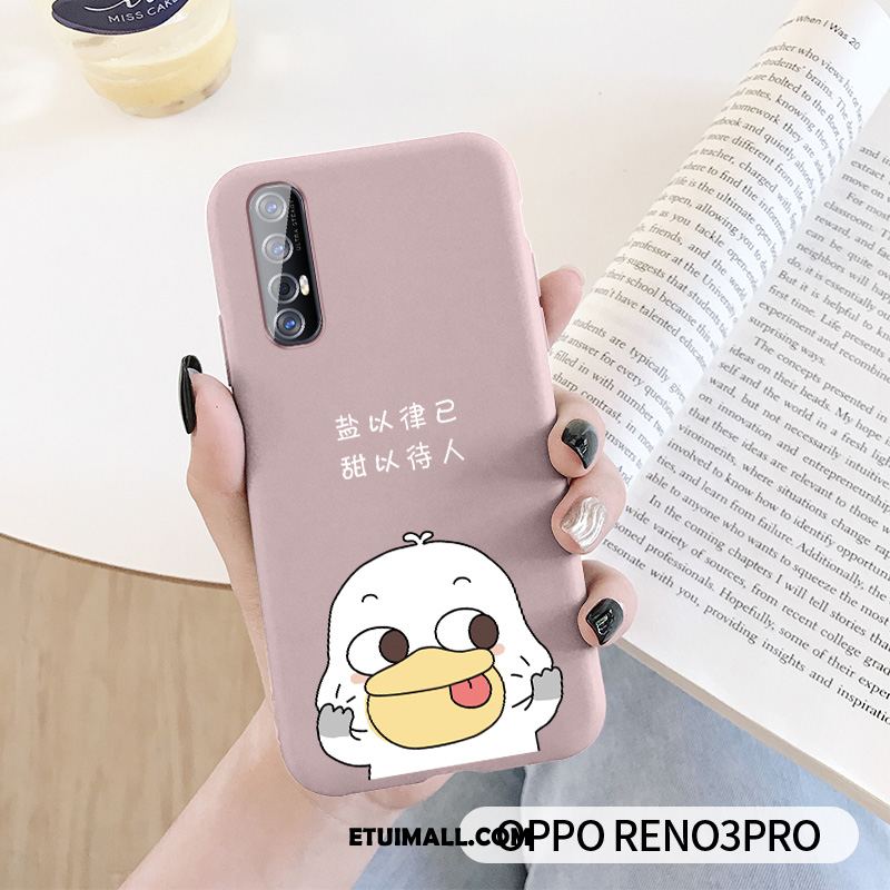 Etui Oppo Reno 3 Pro Osobowość Silikonowe Czerwony Netto Telefon Komórkowy Kreskówka Obudowa Dyskont