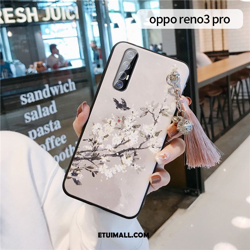 Etui Oppo Reno 3 Pro Różowe Anti-fall Ochraniacz Czerwony Netto Silikonowe Futerał Sprzedam