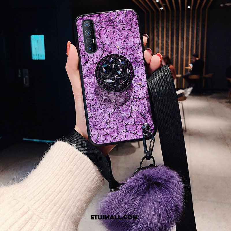 Etui Oppo Reno 3 Pro Telefon Komórkowy Purpurowy Wiszące Ozdoby Anti-fall Czerwony Netto Futerał Tanie