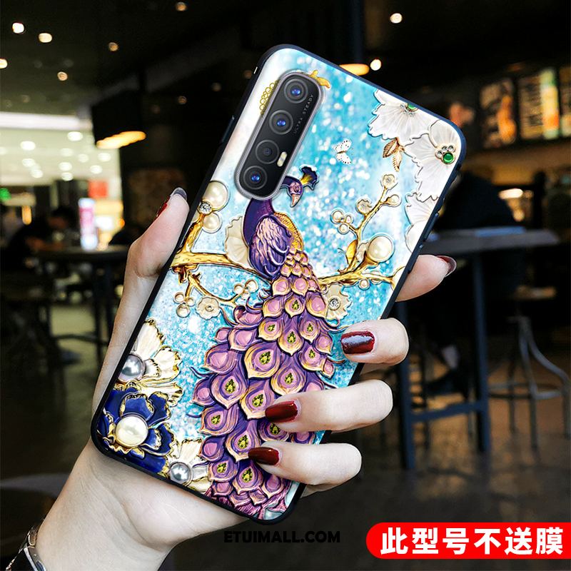 Etui Oppo Reno 3 Pro Tendencja Anti-fall Nubuku Chiński Styl Miękki Obudowa Online