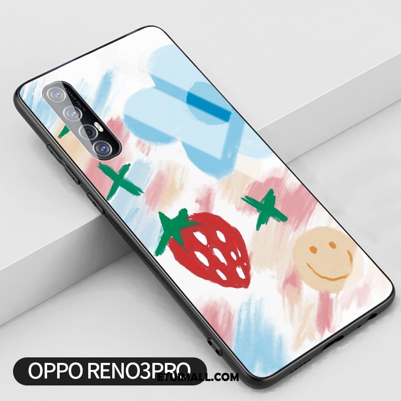 Etui Oppo Reno 3 Pro Trudno Silikonowe Świeży Anti-fall Niebieski Obudowa Tanie