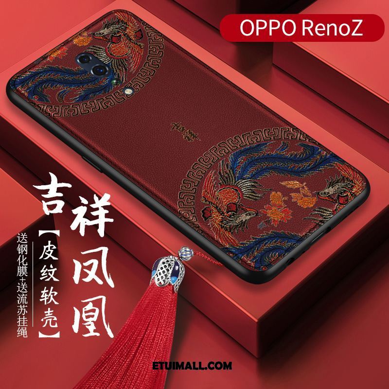 Etui Oppo Reno Z Pałac Relief Anti-fall Szkło Hartowane Wzór Obudowa Kup