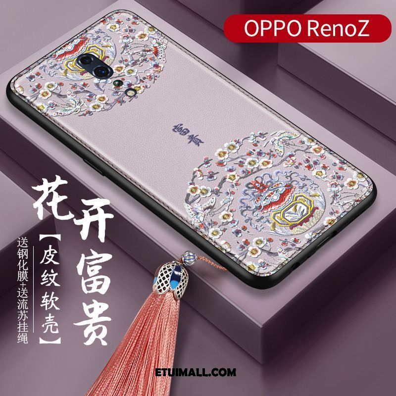 Etui Oppo Reno Z Pałac Relief Anti-fall Szkło Hartowane Wzór Obudowa Kup