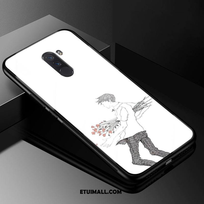 Etui Pocophone F1 Proste Ochraniacz Biały Telefon Komórkowy Anti-fall Pokrowce Na Sprzedaż