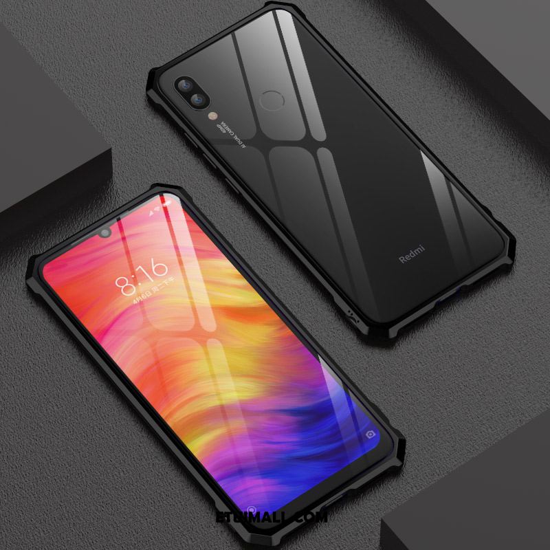 Etui Redmi 7 Tendencja Nubuku Metal Ochraniacz Telefon Komórkowy Futerał Dyskont