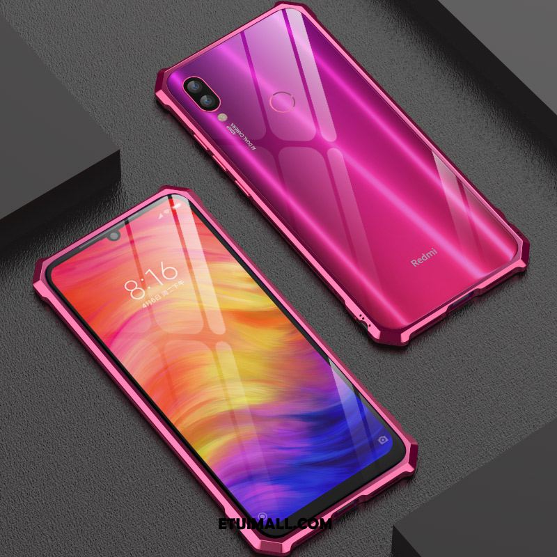 Etui Redmi 7 Tendencja Nubuku Metal Ochraniacz Telefon Komórkowy Futerał Dyskont