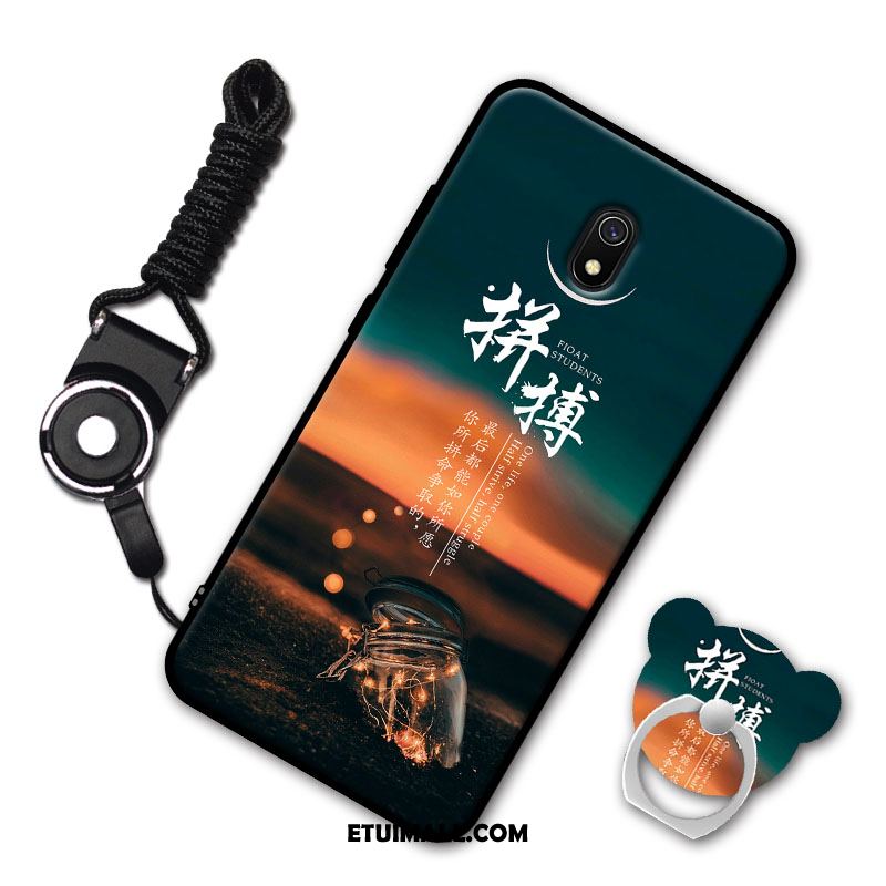 Etui Redmi 8a Moda Czerwony Ring Anti-fall Telefon Komórkowy Futerał Online