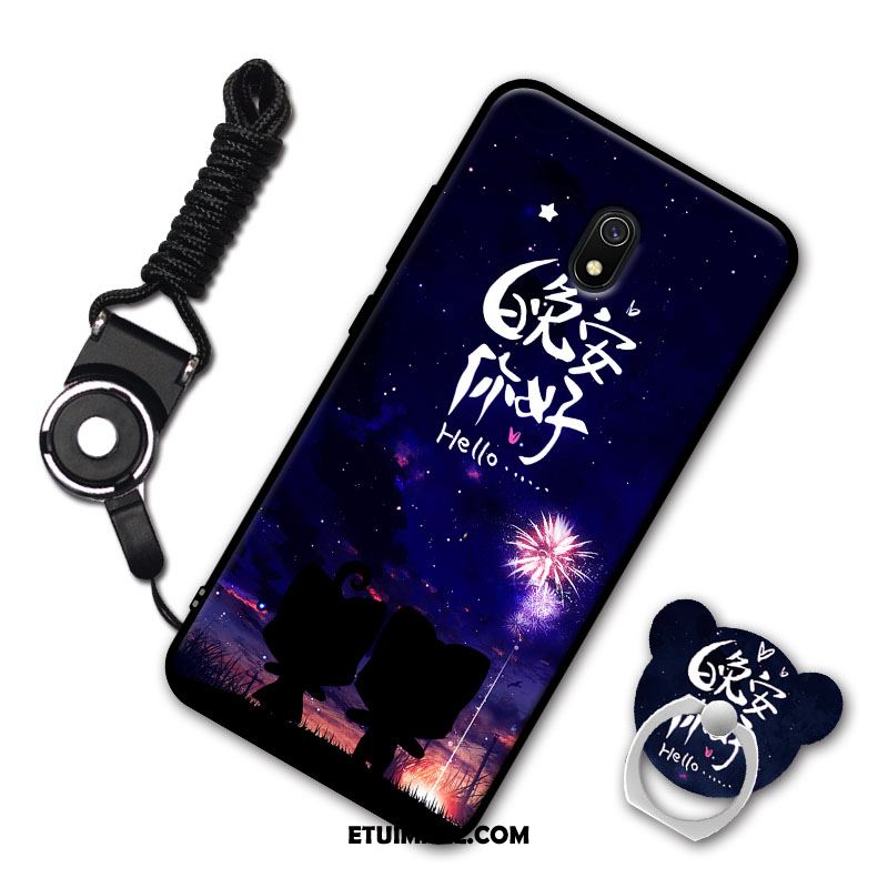 Etui Redmi 8a Moda Czerwony Ring Anti-fall Telefon Komórkowy Futerał Online