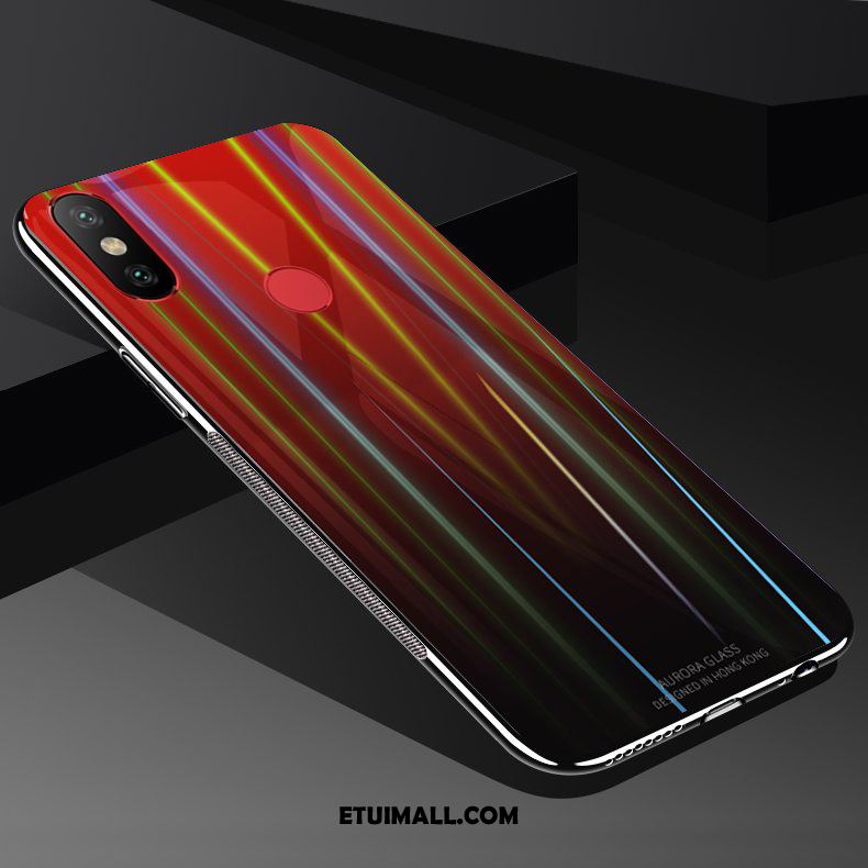 Etui Redmi Note 6 Pro Czerwony Filmy Moda Szkło Telefon Komórkowy Obudowa Tanie