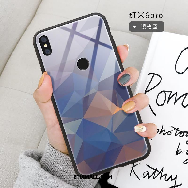 Etui Redmi Note 6 Pro Kolor Kształt Diamentu Szkło Wiatr Silikonowe Pokrowce Tanie