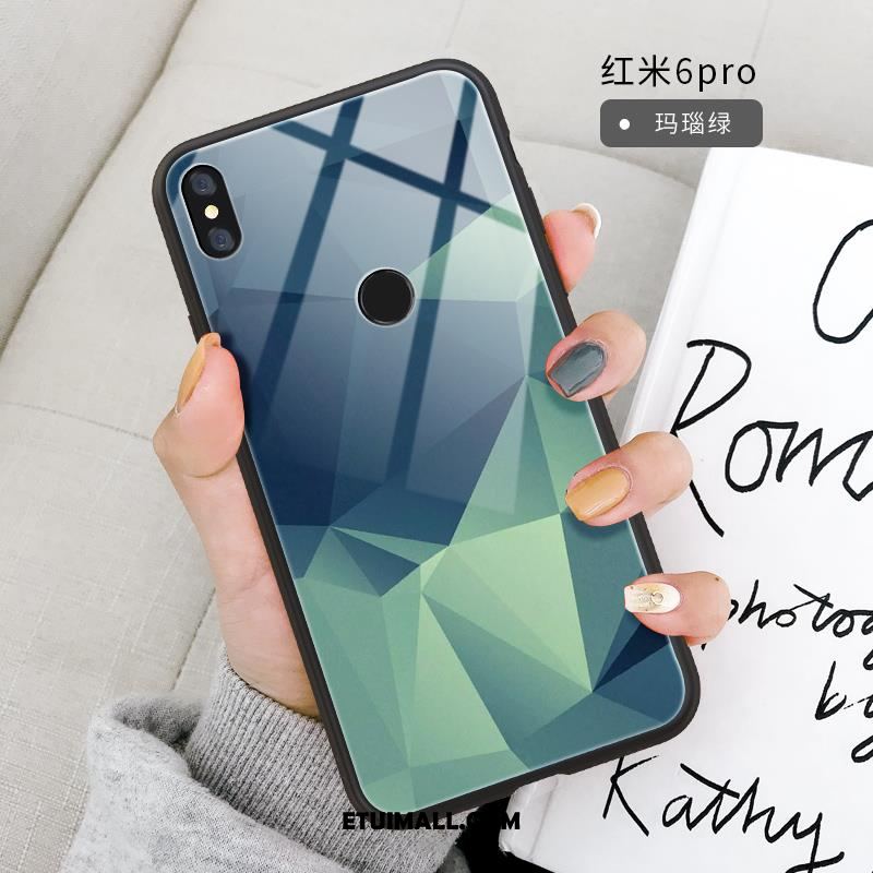 Etui Redmi Note 6 Pro Kolor Kształt Diamentu Szkło Wiatr Silikonowe Pokrowce Tanie