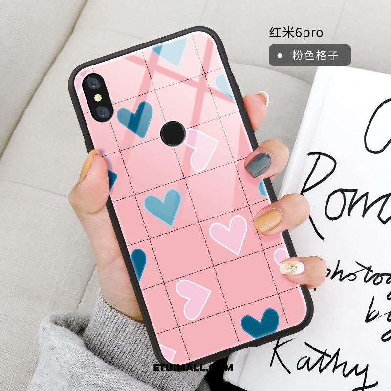 Etui Redmi Note 6 Pro Kreskówka Anti-fall Czerwony Lustro All Inclusive Pokrowce Tanie