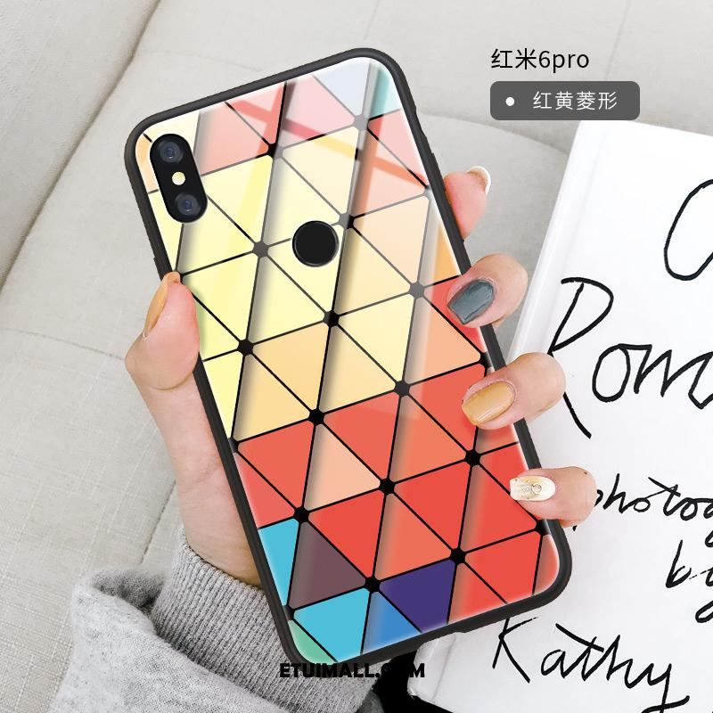 Etui Redmi Note 6 Pro Kreskówka Anti-fall Czerwony Lustro All Inclusive Pokrowce Tanie