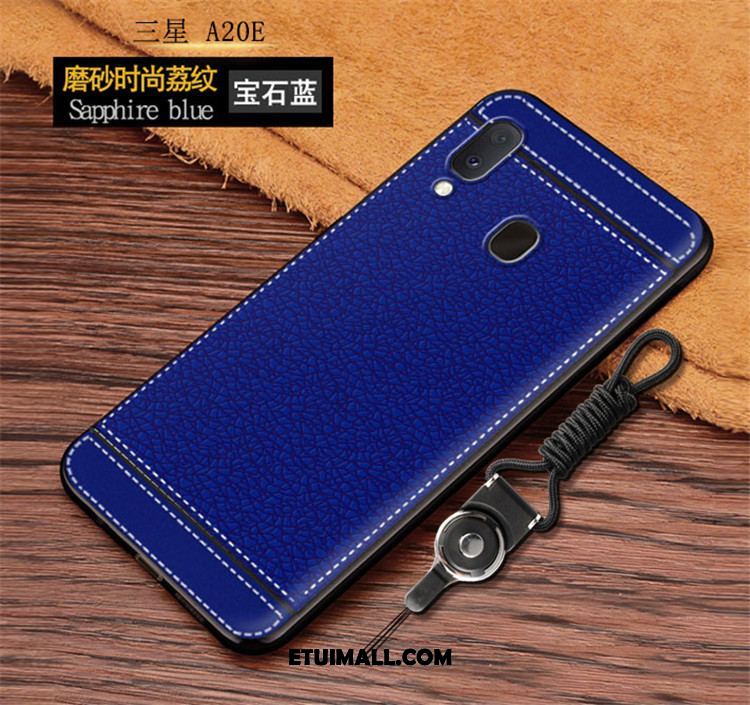 Etui Samsung Galaxy A20e Vintage Gwiazda Litchi Wzór Telefon Komórkowy Obudowa Sklep