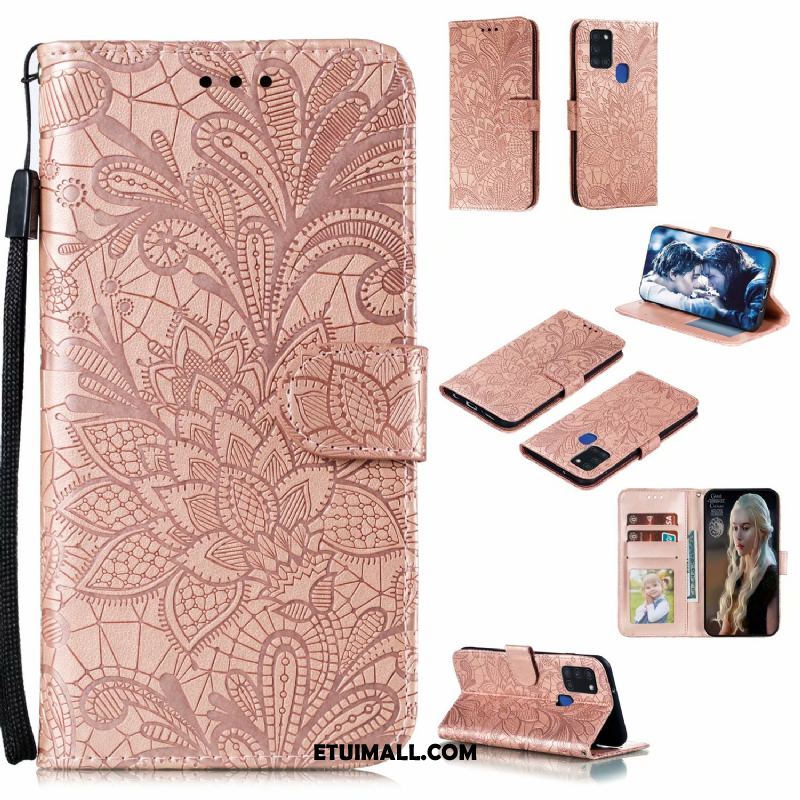 Etui Samsung Galaxy A21s Kwiaty Koronka Gwiazda All Inclusive Zielony Pokrowce Oferta