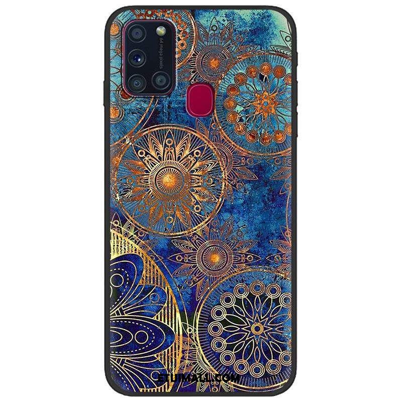 Etui Samsung Galaxy A21s Nubuku Czarny Kreatywne Gwiazda Kolor Futerał Oferta