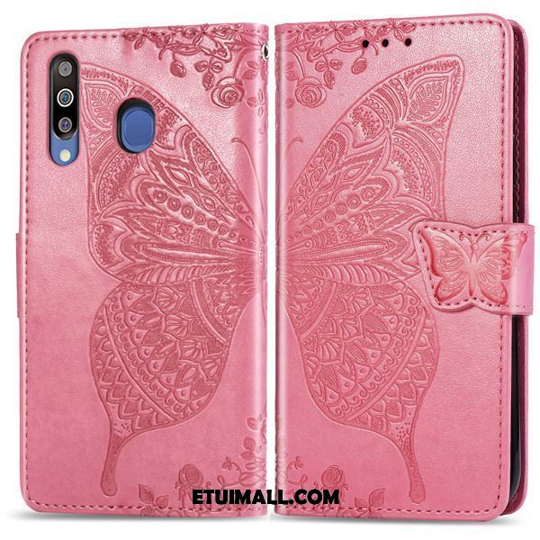 Etui Samsung Galaxy A40s Skórzany Futerał Wspornik Ochraniacz Karta Purpurowy Futerał Oferta