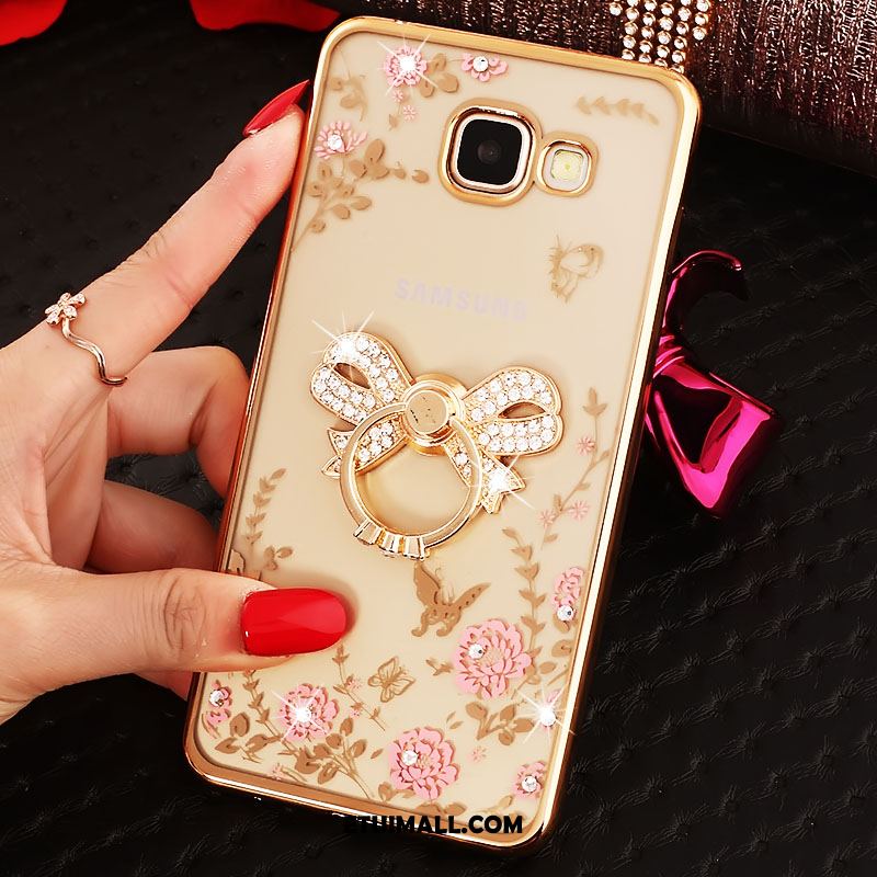 Etui Samsung Galaxy A5 2016 Silikonowe Gwiazda Ring Rhinestone Cienka Obudowa Tanie