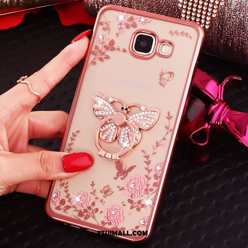 Etui Samsung Galaxy A5 2016 Silikonowe Gwiazda Ring Rhinestone Cienka Obudowa Tanie